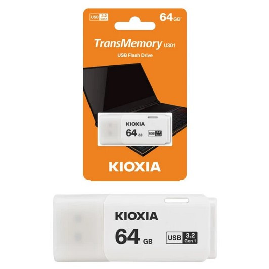 فلش مموری کیوکسیا مدل U301 ظرفیت 64 گیگابایت با رابط USB 3.2