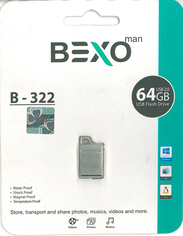فلش 64 گیگ BEXO B-322 با رابط USB2