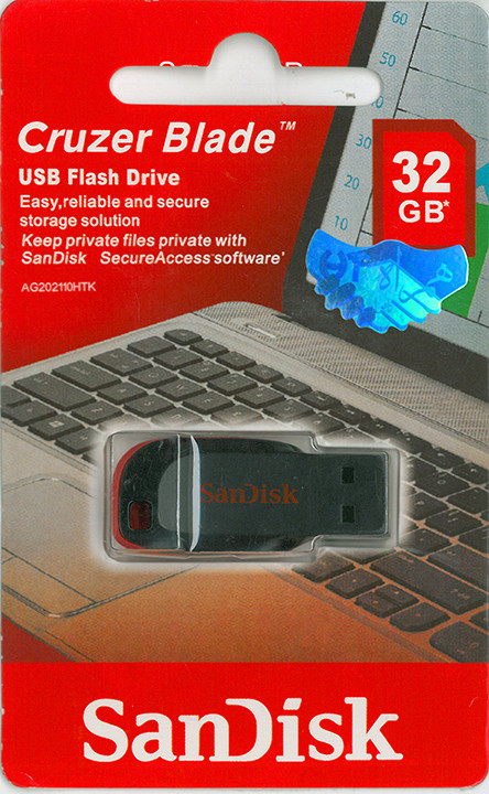 فلش مموری سن دیسک مدل Cruzer Blade CZ50 ظرفیت 32 گیگابایت با رابط USB 2.0