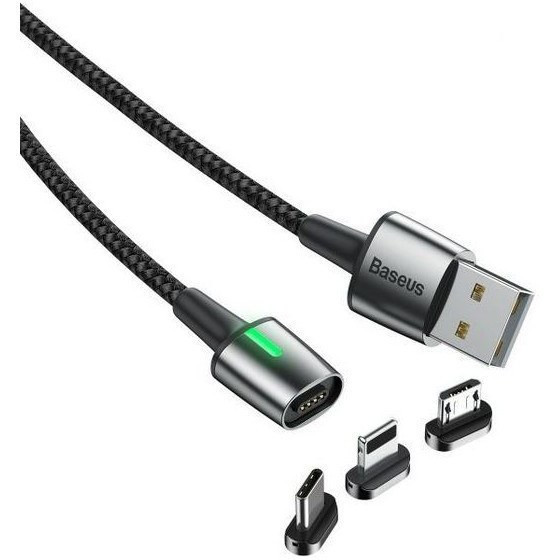 کابل آهنربایی سه سر بیسوس Zinc magnetic Cable Kit