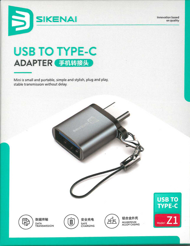 مبدل OTG USB-C سیکنای مدل Z1