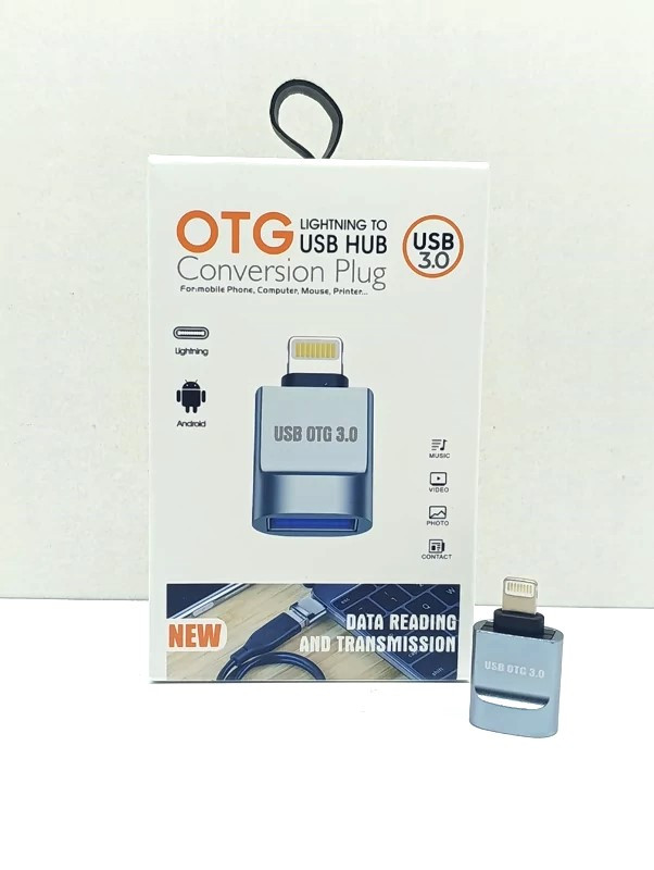 مبدل OTG USB-C لایتنینگ مدل CONVERSION h با رابط USB 3.0