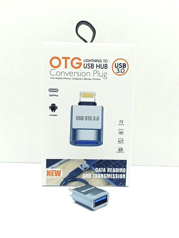 مبدل OTG USB-C لایتنینگ مدل CONVERSION h با رابط USB 3.0