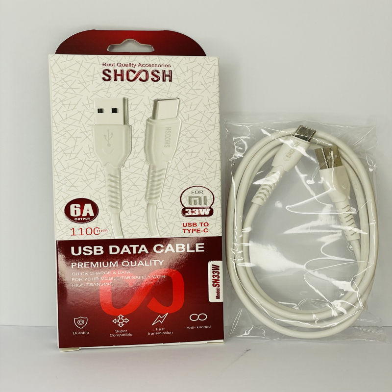 کابل شارژ شوش مدل SH33W تایپ سی