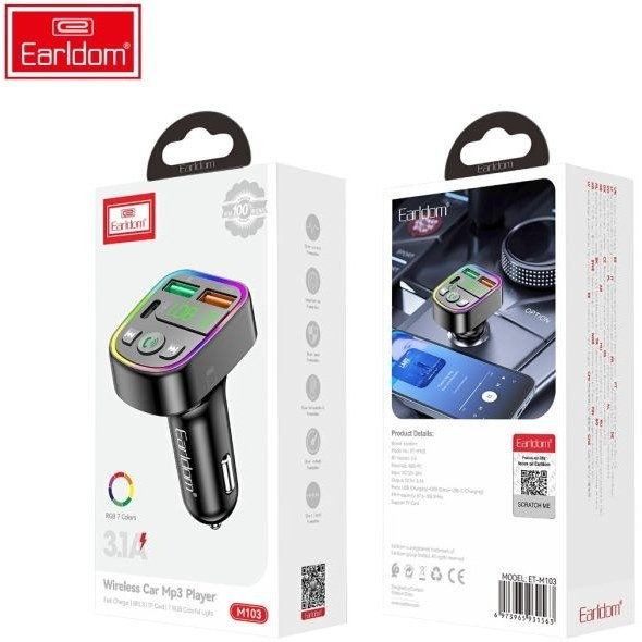 شارژر فندکی فست شارژ خودرو ارلدام مدل M103