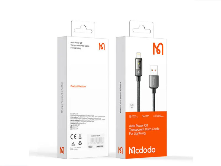 کابل تبدیل USB به لایتنینگ مک دودو مدل CA-3140 طول 1.2 متر