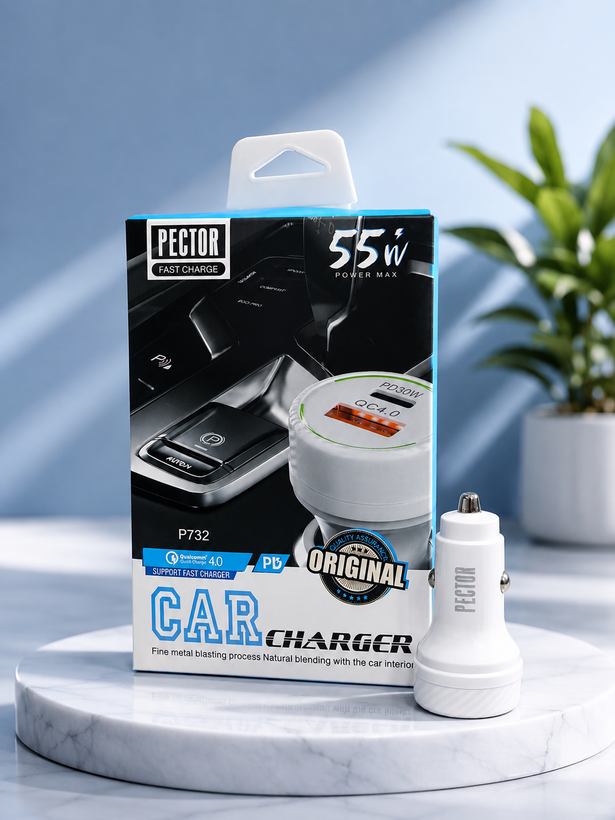 فندکی اورجینال پکتور PECTOR دو پورت 55W مدل P732