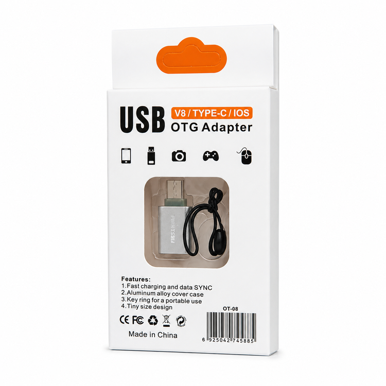 تبدیل OTG مدل Firstyou OT-08 | USB به Type-C