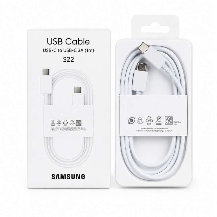 کابل شارژ و انتقال داده Samsung S22 USB-C به USB-C اورجینال