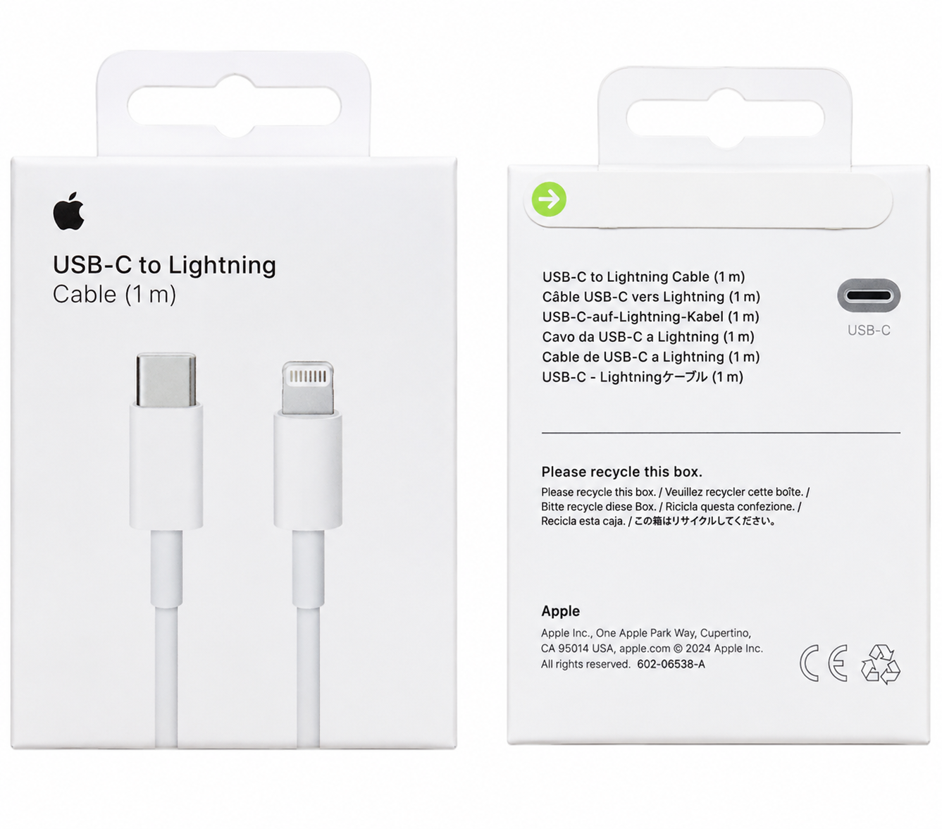 کابل USB-C به Lightning طرح اپل – طول ۱ متر
