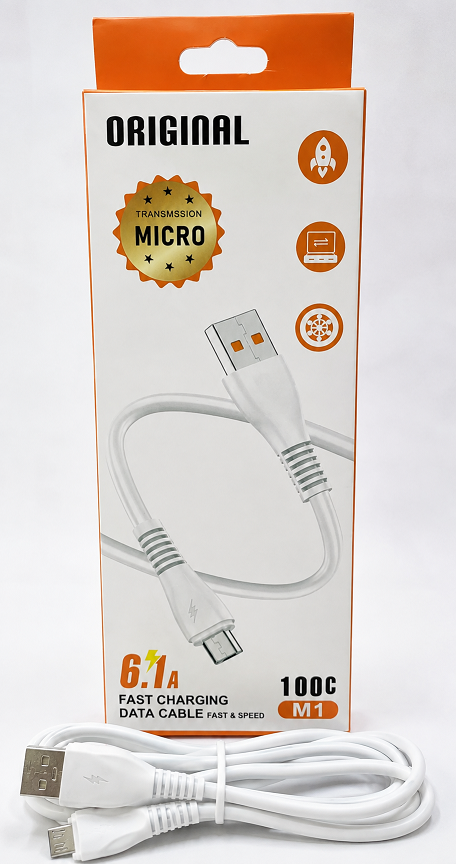 کابل شارژ و انتقال داده Micro USB مدل M1 – طول 1 متر
