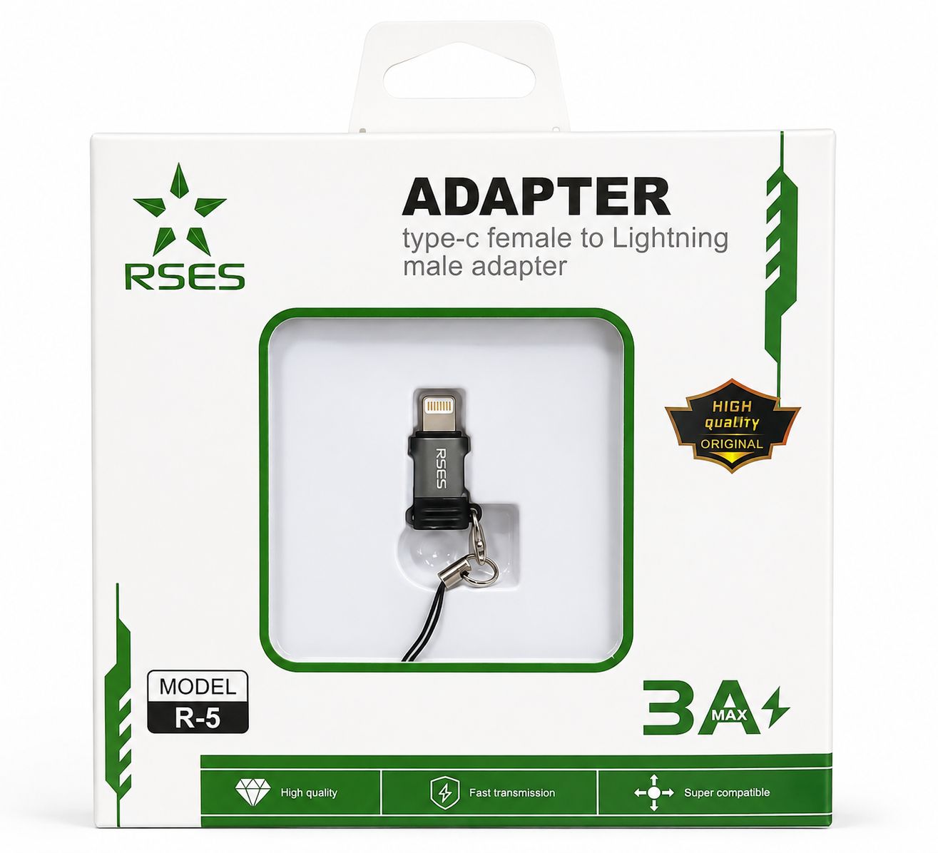 تبدیل‌کننده RSES مدل R-5 | Type-C مادگی به Lightning نری
