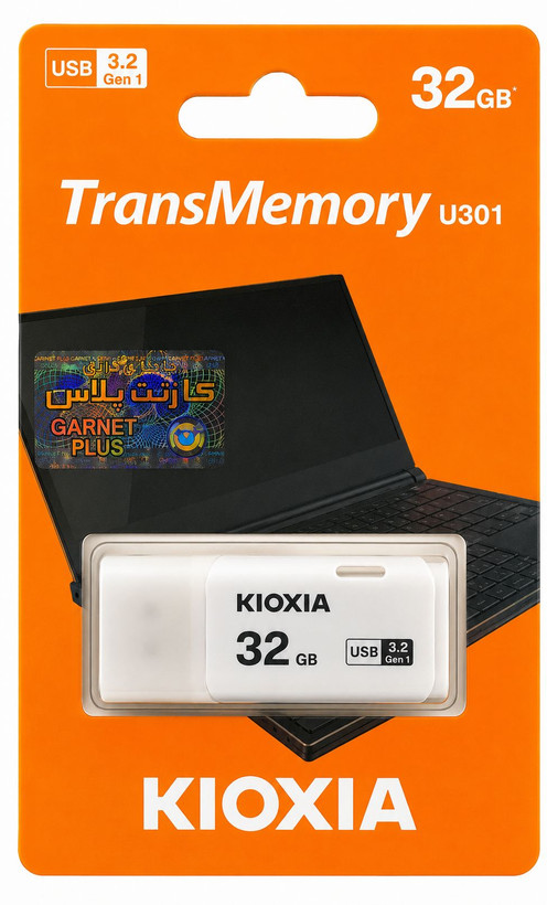 فلش مموری کیوکسیا مدل U301 ظرفیت 32 گیگابایت با رابط USB 3.2