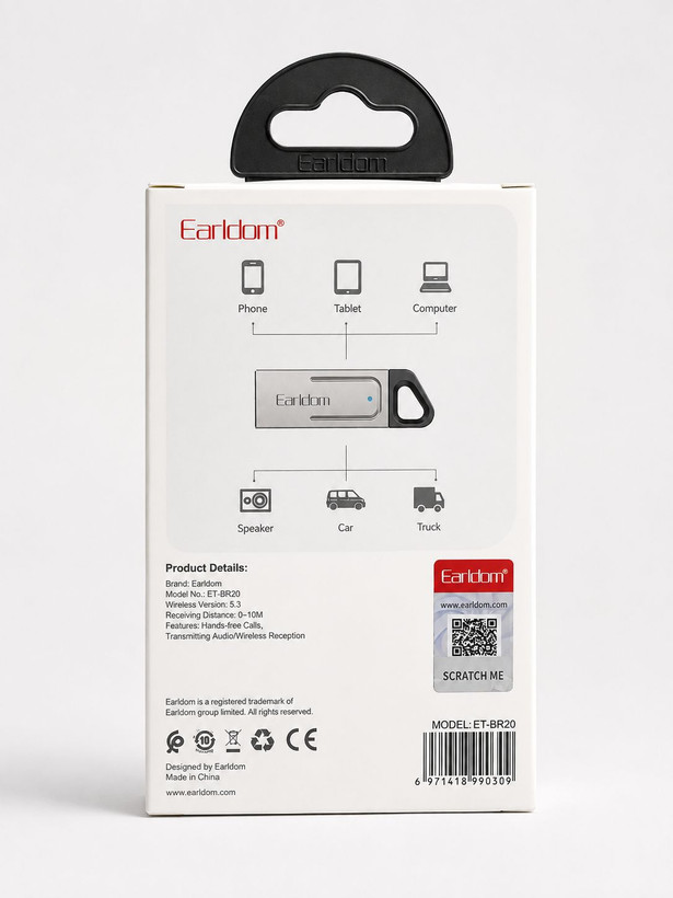 گیرنده بلوتوث صدا Earldom ET-BR20 | بلوتوث 5.3